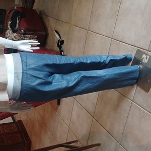 Shiatzy Chen Straight Wide Leg Side Zip Pant.